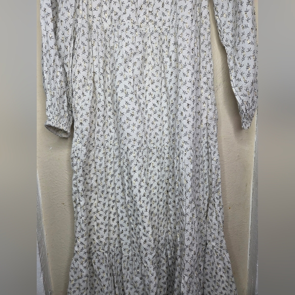 Old Navy Womens Prairie Tiered Maxi Dresses SizeMedium Print Gold Cottagecore - Picture 5 of 16